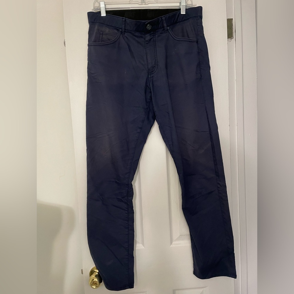 Nike Men's Deep Blue Dri Fit Straight Pants